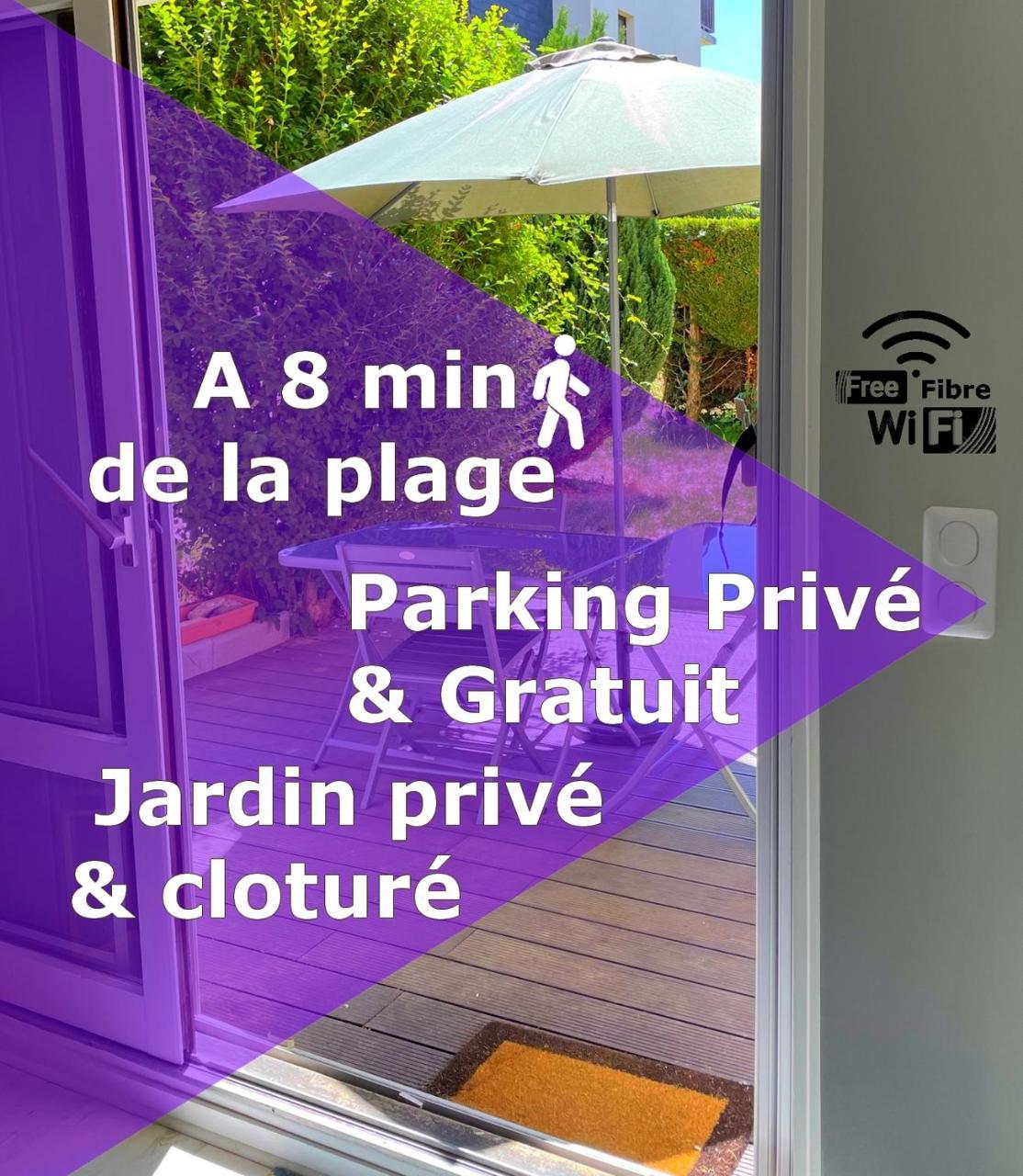 Studio Proche Plage - Parking Gratuit Et Prive - Terrasse Et Petit Jardin Cloture Courseulles-sur-Mer Exterior photo